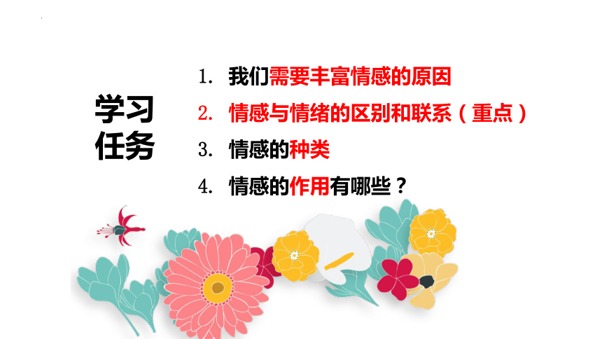 （核心素养目标）5.1 我们的情感世界  课件(共21张PPT)-2023-2024学年统编版道德与法治七年级下册