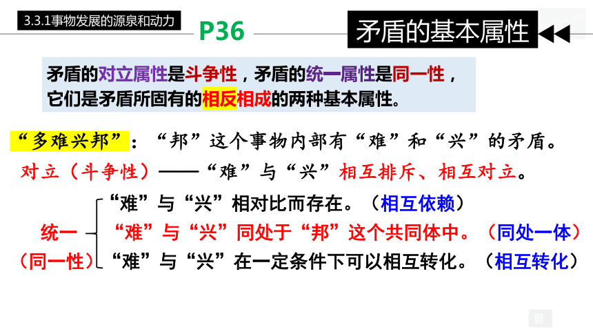 政治统编版必修4 3.3唯物辩证法的实质与核心（共31张ppt）