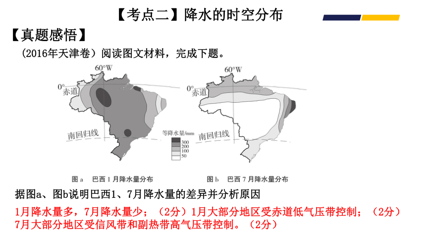 高考地理二轮复习  06微专题—降水 课件（22张PPT）