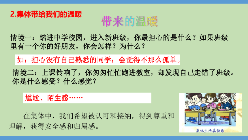 （核心素养目标）6.1 集体生活邀请我  课件(共27张PPT)-2023-2024学年七年级道德与法治下册