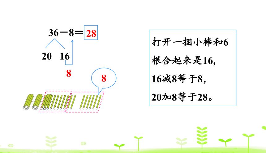 人教版数学一下6.5 两位数减一位数（退位） 课件（16张）