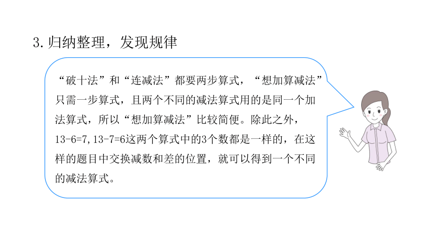 人教版数学一年级下册2.3 十几减7、6 课件（共17张PPT）