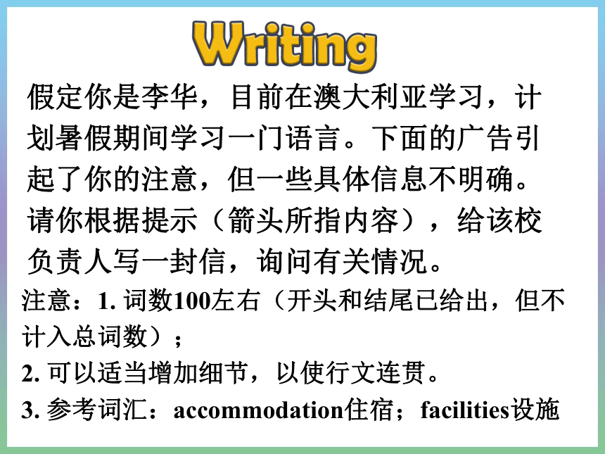 人教版高中英语选修6Unit 3 A healthy  Writing课件（19张ppt）