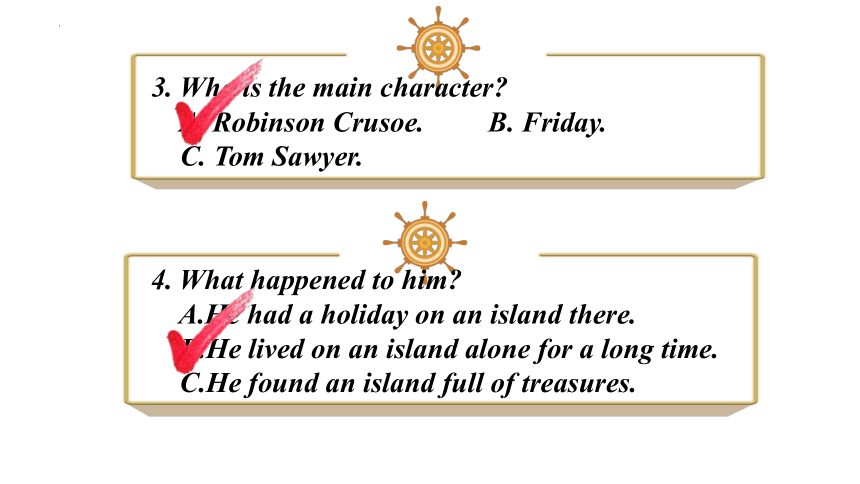 人教版八年级下册Unit 8Have you read Treasure Island yet?  Section A 3a~3c课件(共19张PPT)