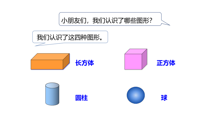 冀教版数学一年级上册整理与评价 简单立体几何的认识以及简单的物体分类课件（23张PPT)