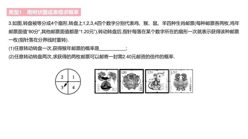 北师大版九年级上册数学第三章概率的进一步认识素养拓展+中考真题课件（62张PPT)