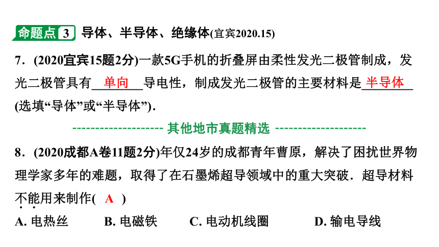 2024四川中考物理二轮重点专题研究 微专题 电流和电路  电压  电阻（课件）(共38张PPT)