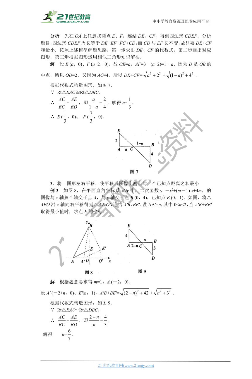 2021中考数学备考经典微专题  一个数形结合模型及其在解题中的运用 学案（技巧+满分解答）