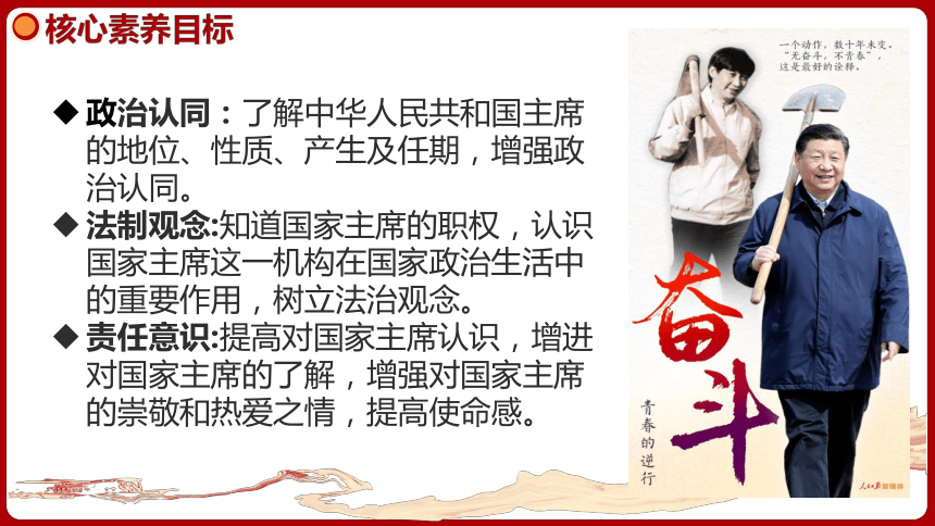 （核心素养目标）6.2中华人民共和国主席  课件（共31张ppt）