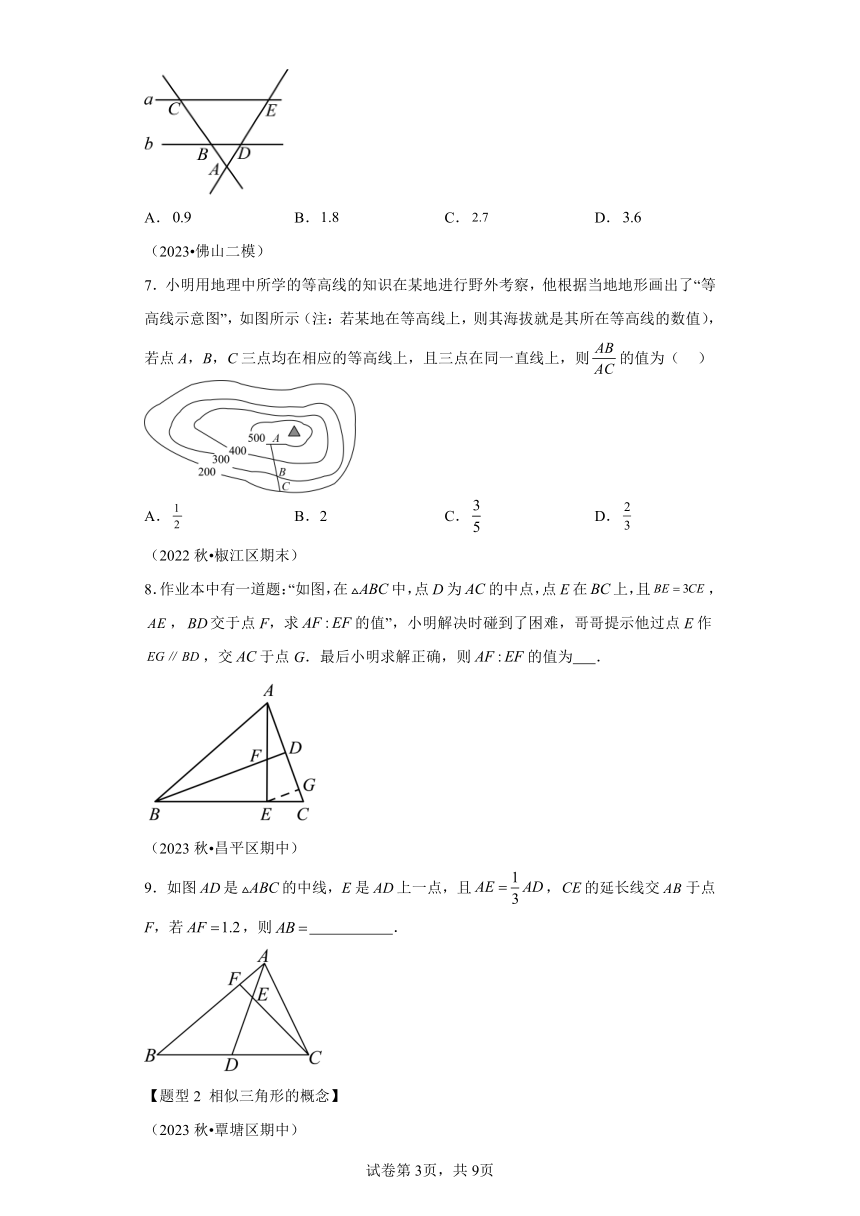 第二十七章相似专题02探索相似三角形的判定的条件 题型专练 （含解析）数学人教版九年级下册