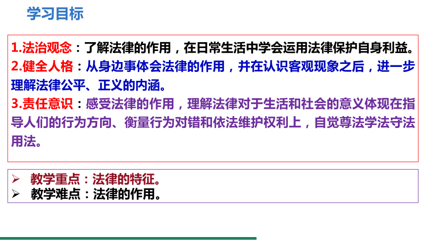 （核心素养目标）9.2 法律保障生活 课件（共21张PPT） 统编版道德与法治七年级下册