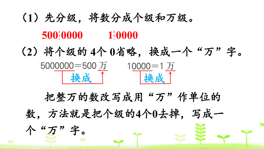 人教版数学四年级上册1.5亿以内数的改写 课件（18页ppt）