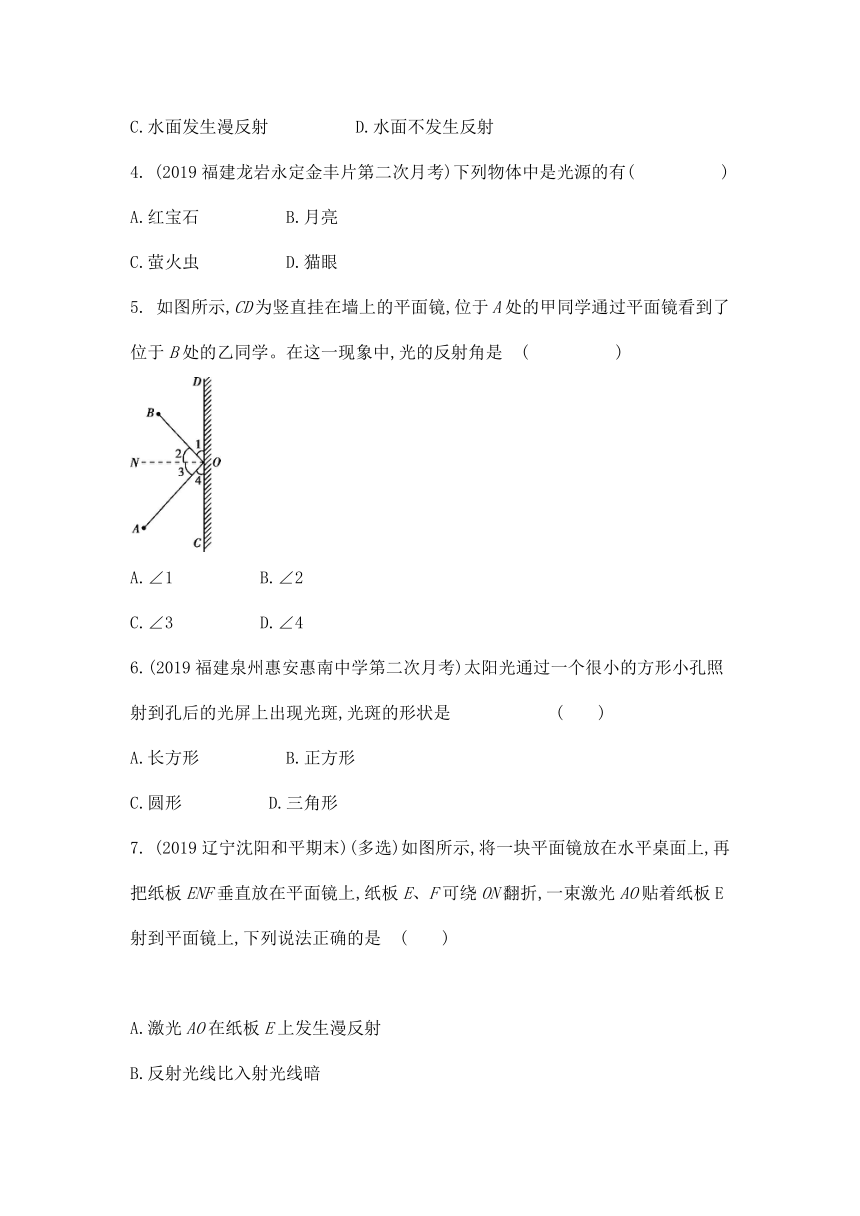 4.1 光的反射 课后提高练习（含解析）