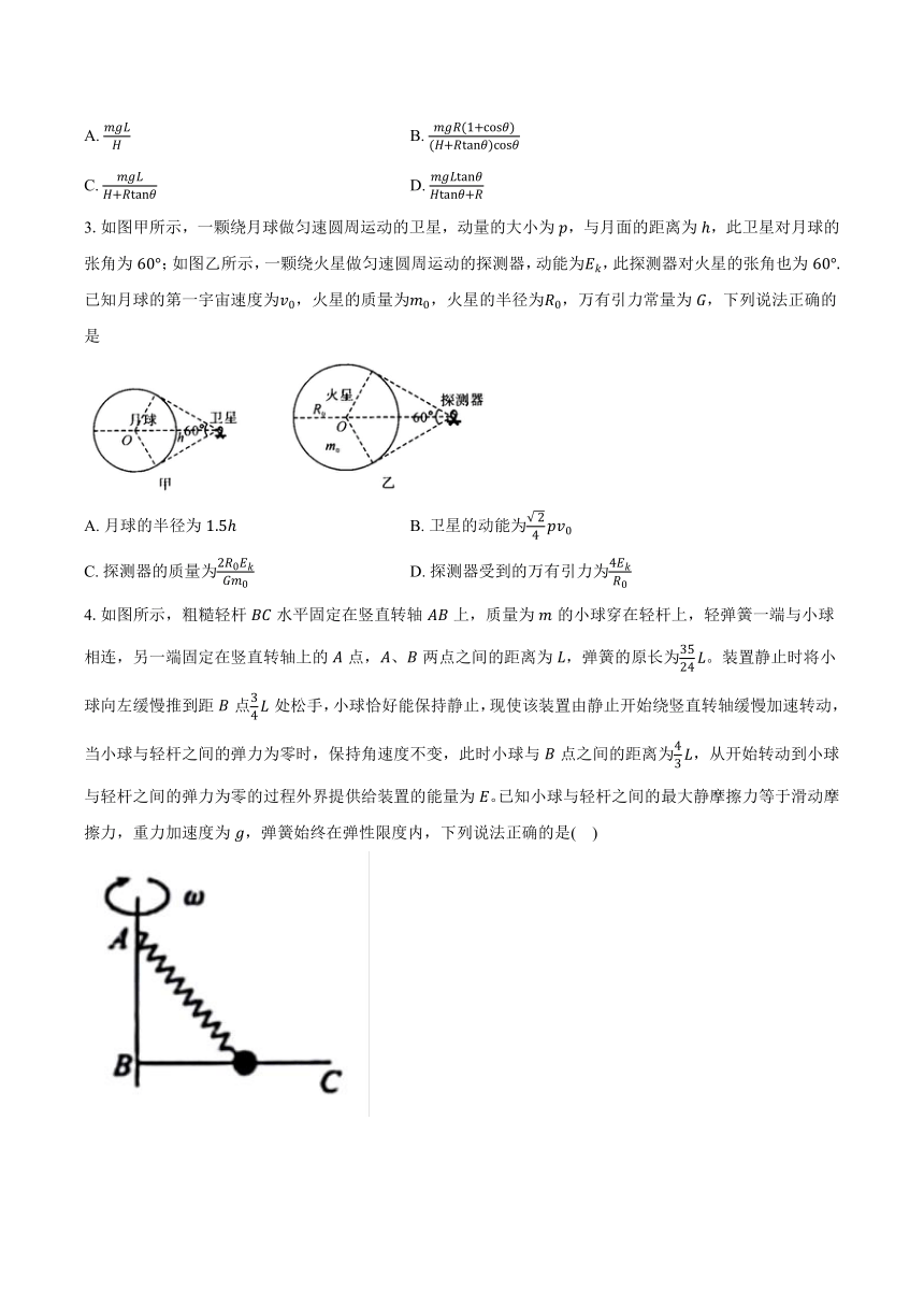 2024年安徽省高考物理冲刺试卷（解析版）