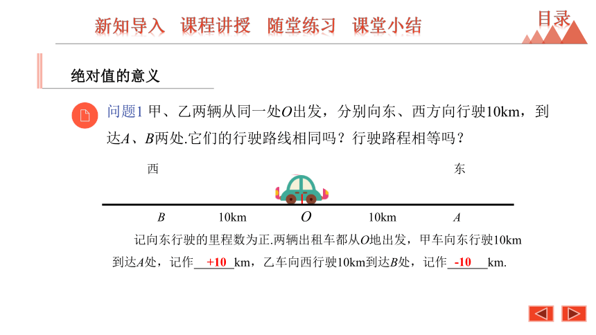 2020秋冀教版七年级数学上册1.3 绝对值与相反数课件(共28张PPT)