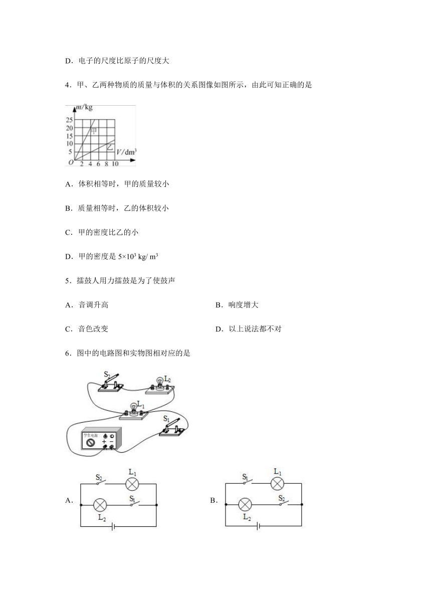 2020广东省中考模拟测试试题（六)（有答案）