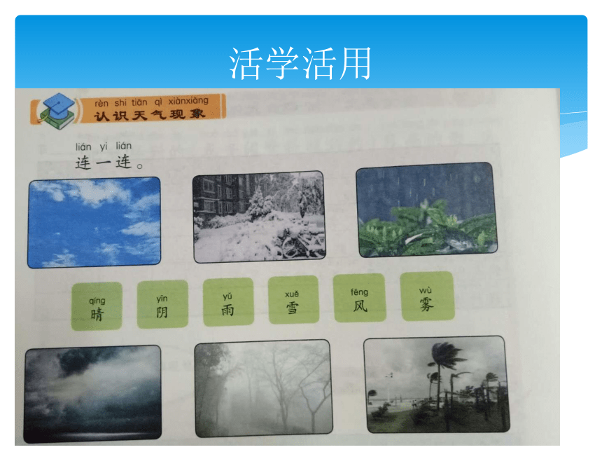 冀人版一年级下册科学课件3.9 多样的天气 (课件共23张PPT)
