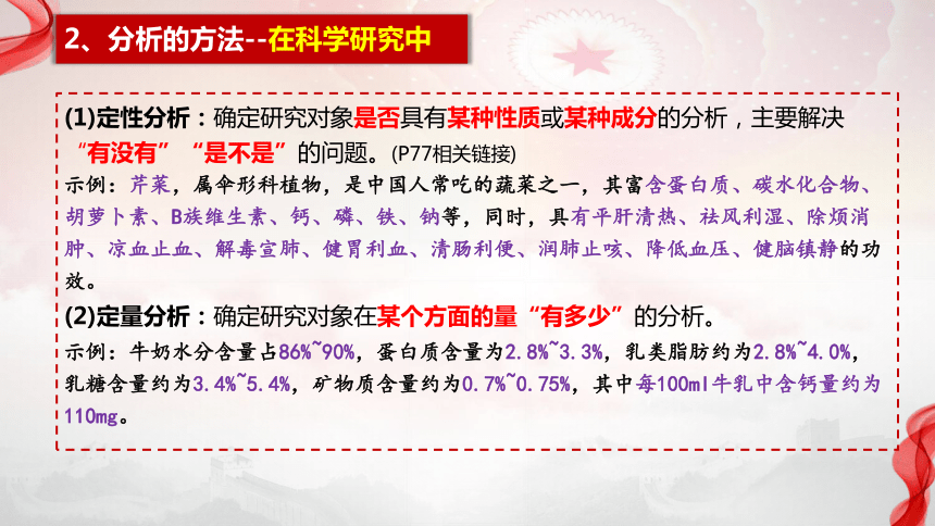 高中政治统编版选择性必修三8.2分析与综合及其辩证关系（共25张ppt）