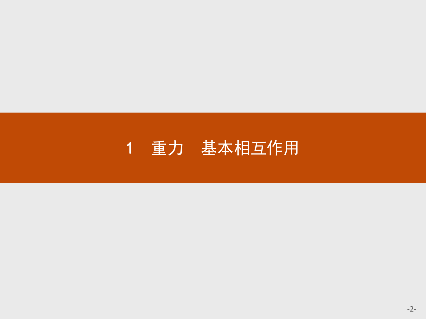 高中物理人教版必修1课件：3.1 重力　基本相互作用(共22张PPT)