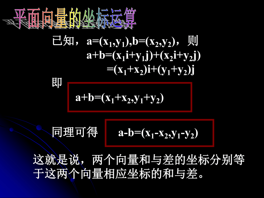 高中数学 人教A版 必修4 第二章 2．3 平面向量的坐标表示及运算（共26张PPT）