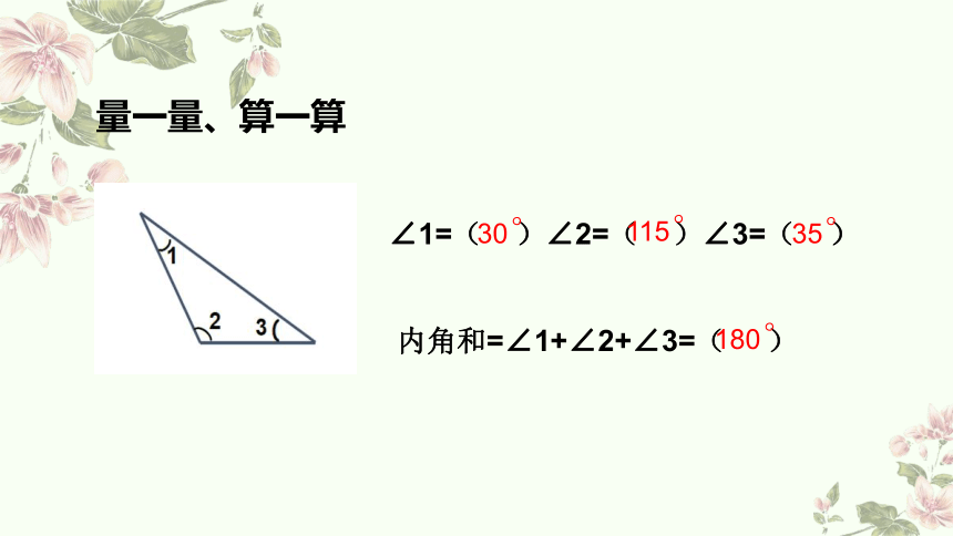 小学数学四年级下册人教版：三角形的内角和-教学课件(共21张PPT)