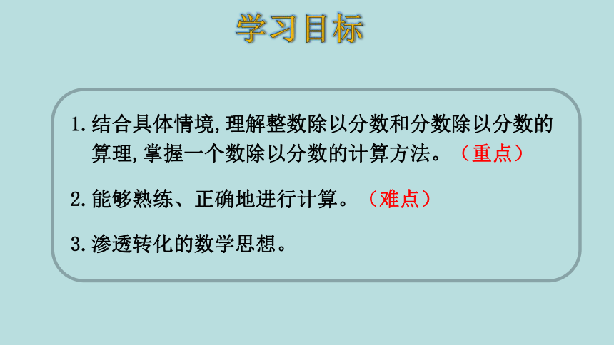 人教版数学六年级上册3.2 分数除以整数 课件（21张ppt）