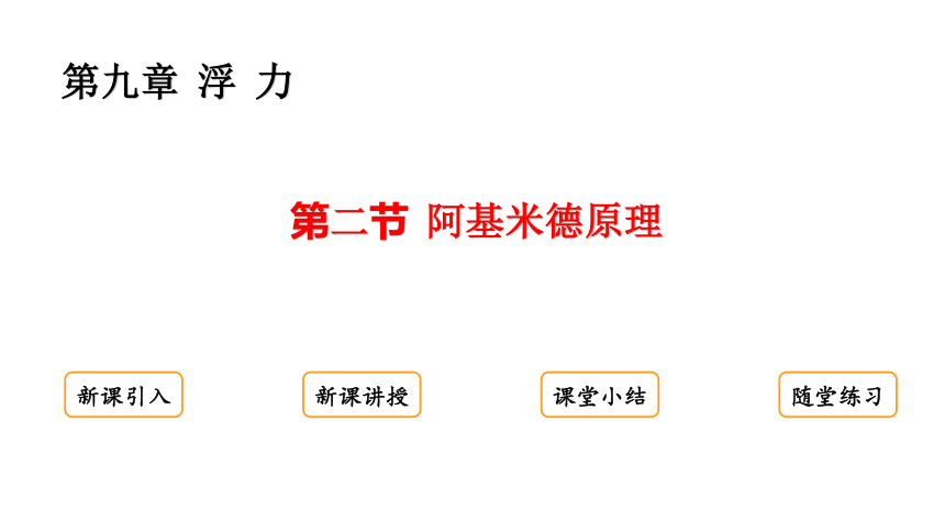 9.2  阿基米德原理 课件(共14张PPT) 2023-2024学年物理沪科版八年级全一册