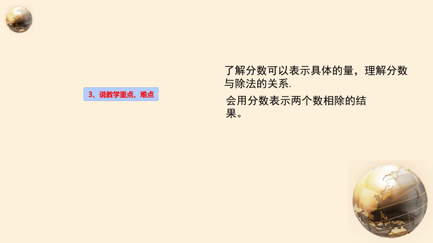 小学数学冀教版四年级下《用直线上的点表示分数》说课课件(共22张PPT)