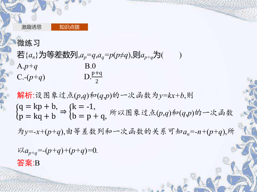 人教A版（2019）高中数学选择性必修第二册 4.2.1　第2课时　等差数列的性质及应用（27张PPT）