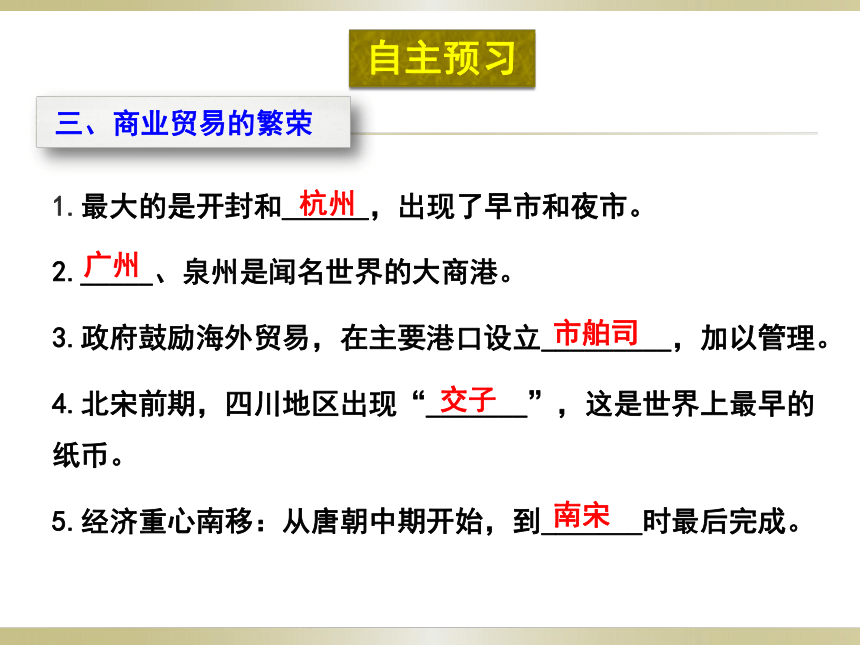 第9课 宋代经济的发展课件  (共22张PPT内置视频)