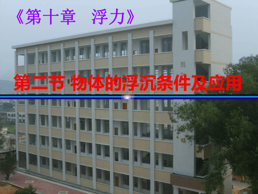 10.3  物体的沉浮条件及应用—人教版八年级物理下册课件(共26张PPT)