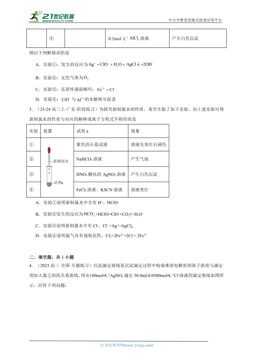 2024年高考化学二轮复习回归基础训练专题17化学实验综合（含解析）
