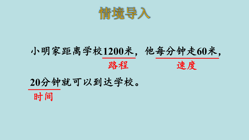 人教版数学四年级上册4.5 时间、速度和路程之间的关系 课件（23张ppt）