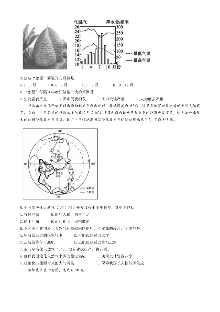 云南省昭通市昭阳区第一中学等学校2023-2024学年八年级下学期5月月考地理试题（含答案）