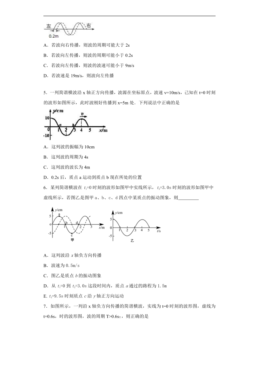 上海市甘泉高中2019-2020学年物理沪科版选修3-4：2.2机械波的描述 跟踪训练（含解析）