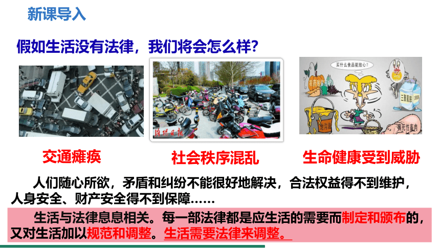 （核心素养目标）9.1 生活需要法律 课件（共22张PPT） 统编版道德与法治七年级下册