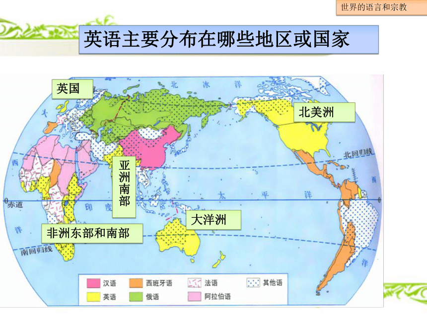 湘教版七年级地理上册 第三章第三节 世界的语言与宗教（共29张PPT）