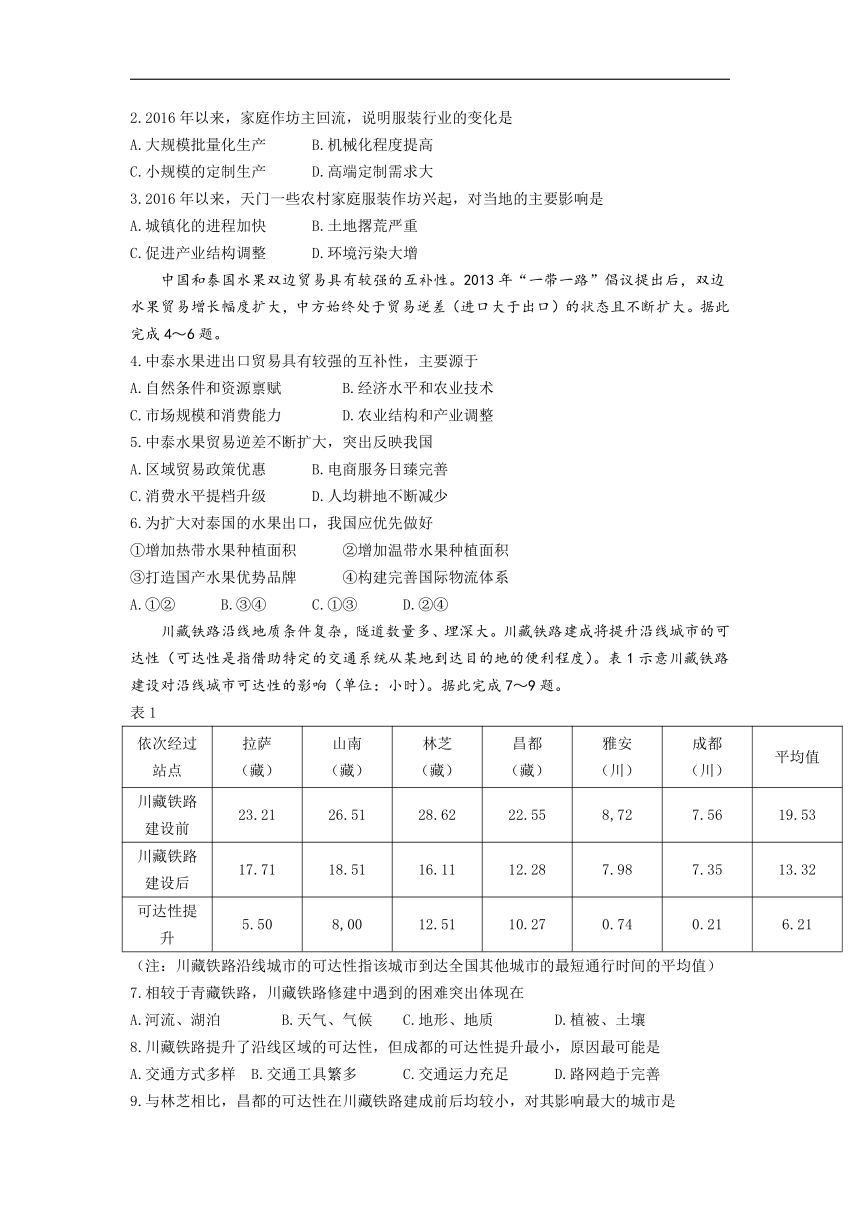 湖北省高中名校联盟2024届高三下学期5月第四次联合测评（三模）地理试题 （含答案）