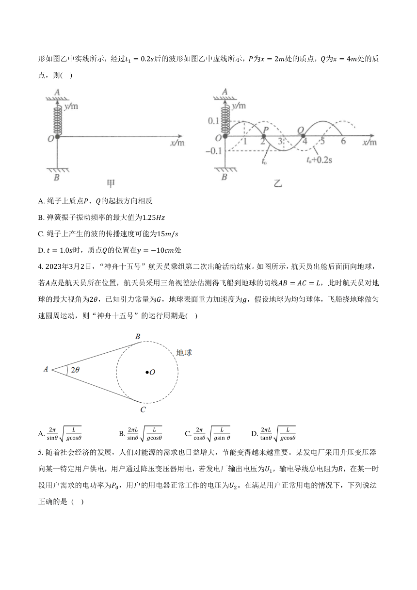 2024年安徽省高考物理模拟卷（含答案）