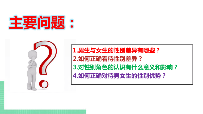 （核心素养目标）2.1 男生女生 课件（共20张PPT） 统编版道德与法治七年级下册