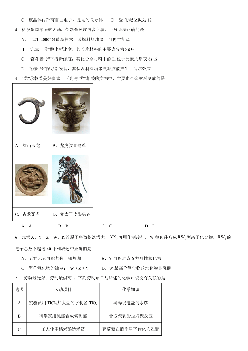 江苏省徐州市沛县六校2023-2024学年高三下学期5月模拟化学试题（含解析）