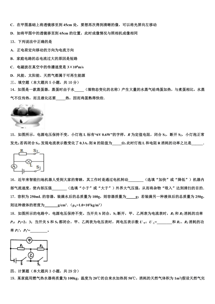 2024年贵州省黔东南州中考适应性考试物理试题（含解析）