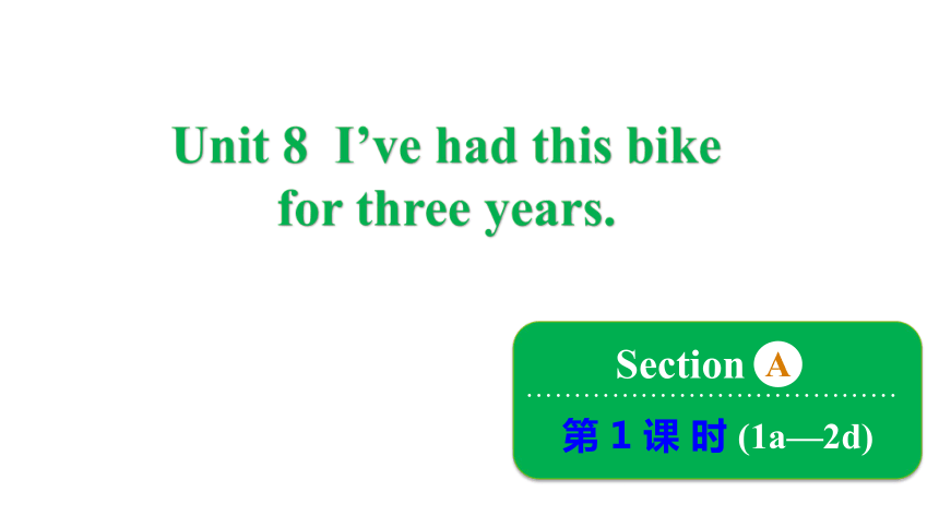 Unit 8 I've had this bike for three years. Section A 1a~2d 课件 (共31张PPT)2023-2024学年鲁教版英语八年级上册