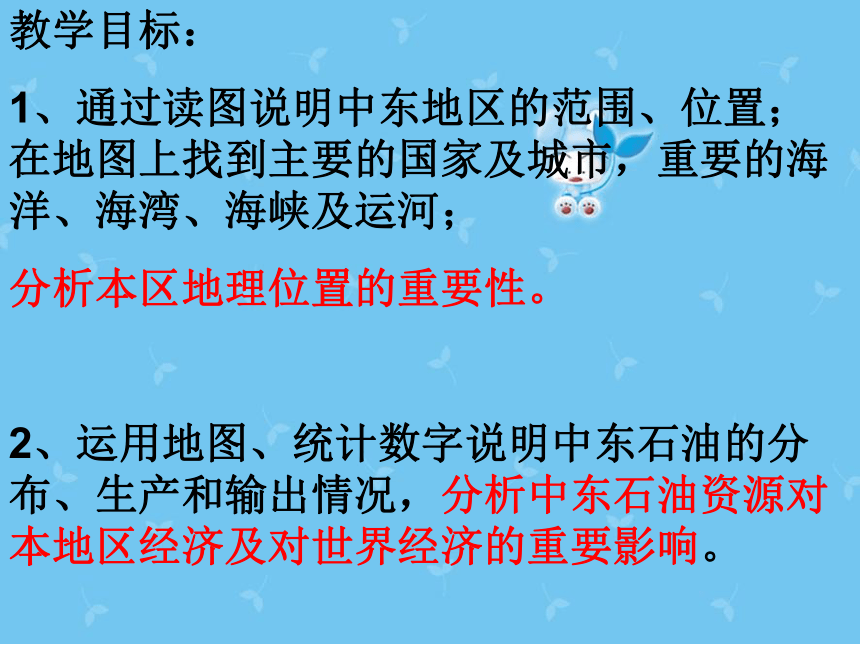 中图版八年级下册地理 6.2中东 课件（25张PPT）