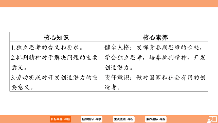 （核心素养目标）1.2 成长的不仅仅是身体 学案课件（共26张PPT）