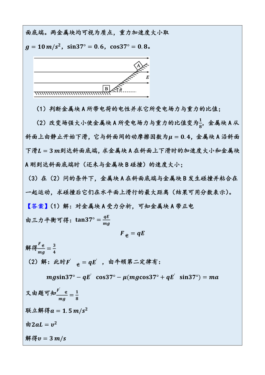 2024年高考物理静电场典型例题+针对性训练（拔高卷）（含解析）