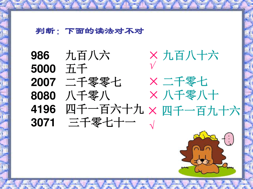 二年级下册数学课件-7.2《万以内数的读写法》人教新课标 (共23张PPT)