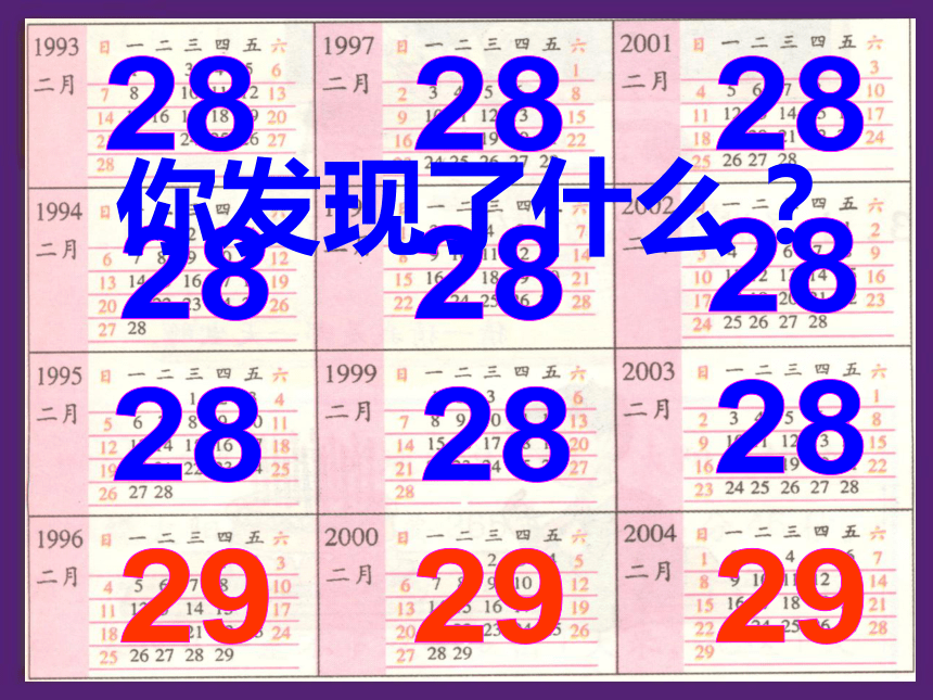 小学数学西师大版三年级上6.1平年、闰年的来历 课件（23张ppt）