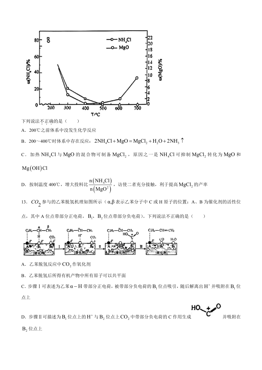 吉林省长春市东北师范大学附属中学2024届高三下学期第五次模拟考试化学试题（含答案）