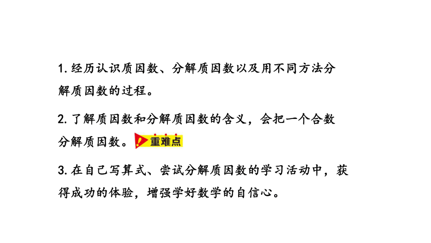 冀教版数学四年级上册第5单元倍数和因数分解质因数课件（24张PPT)